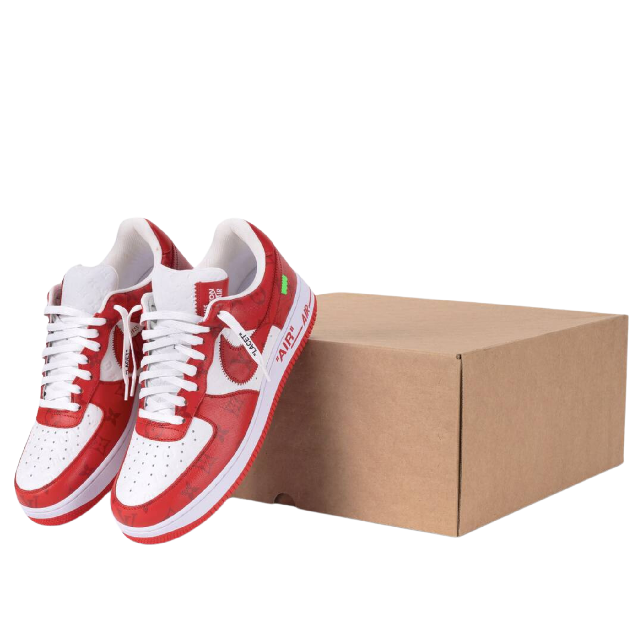 Louis Vuitton Nike Air Force 1 White Red