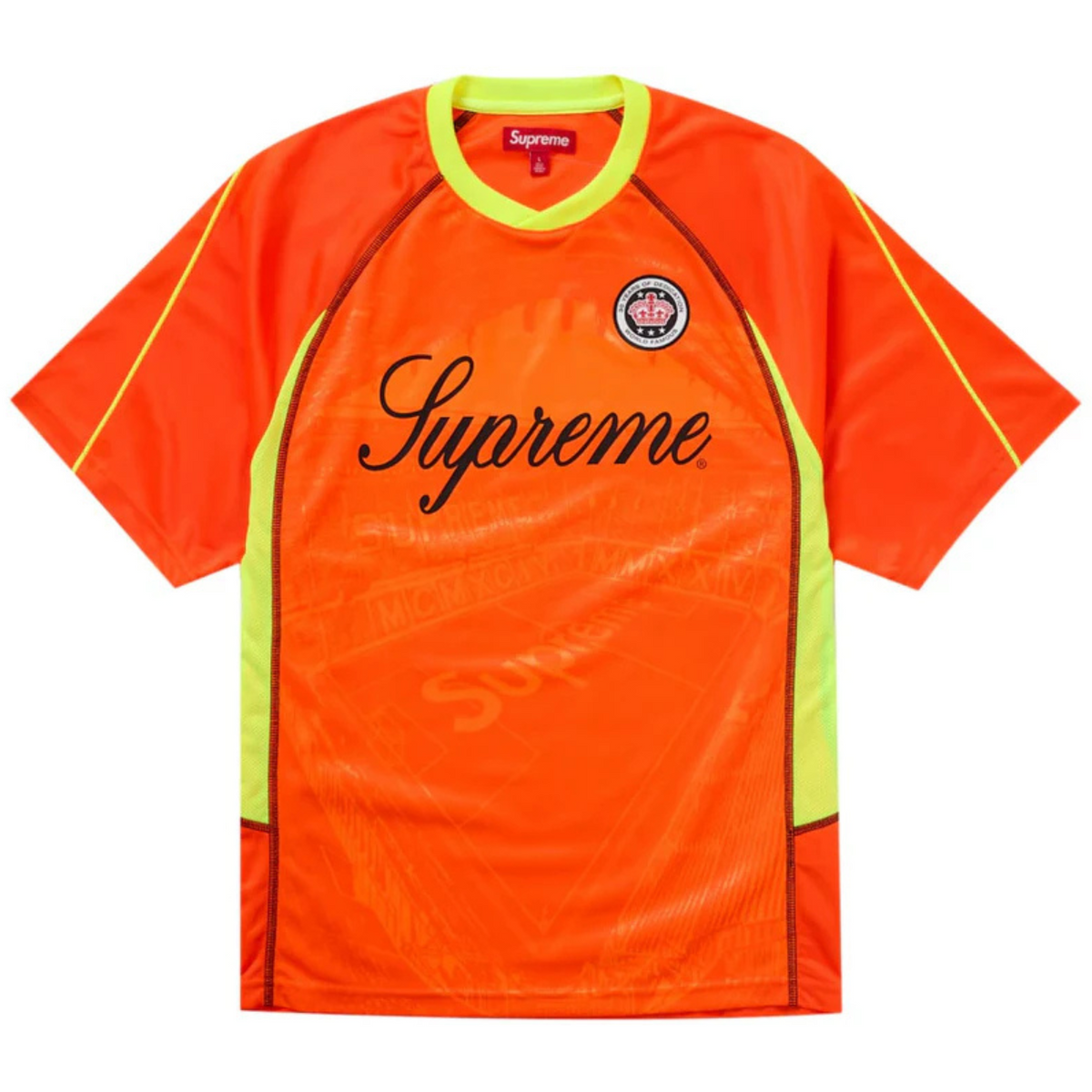 JACQUARD SOCCER JERSEY ORANGE - SUPREME