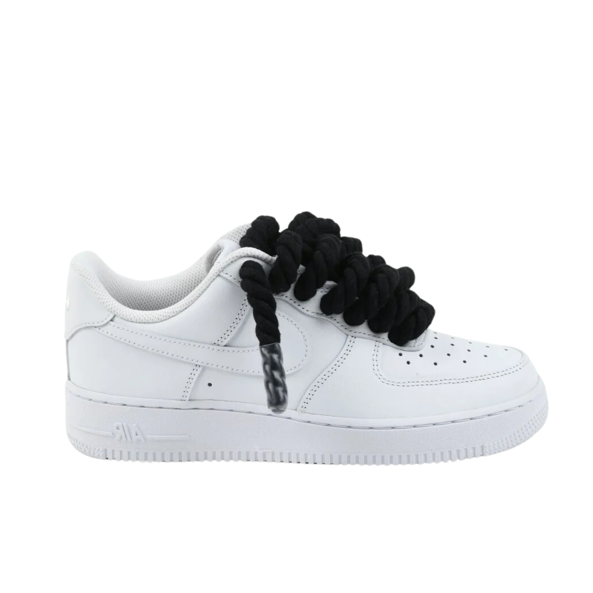 NIKE AIR FORCE 1 WHITE ROPE LACES BLACK