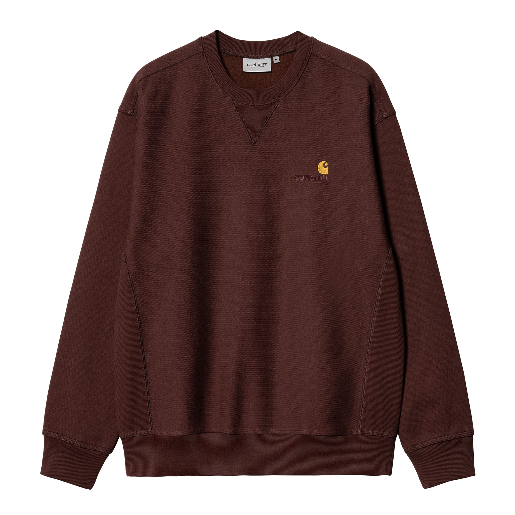 AMERICAN SCRIPT SWEATSHIRT BROWN - CARHARTT WIP