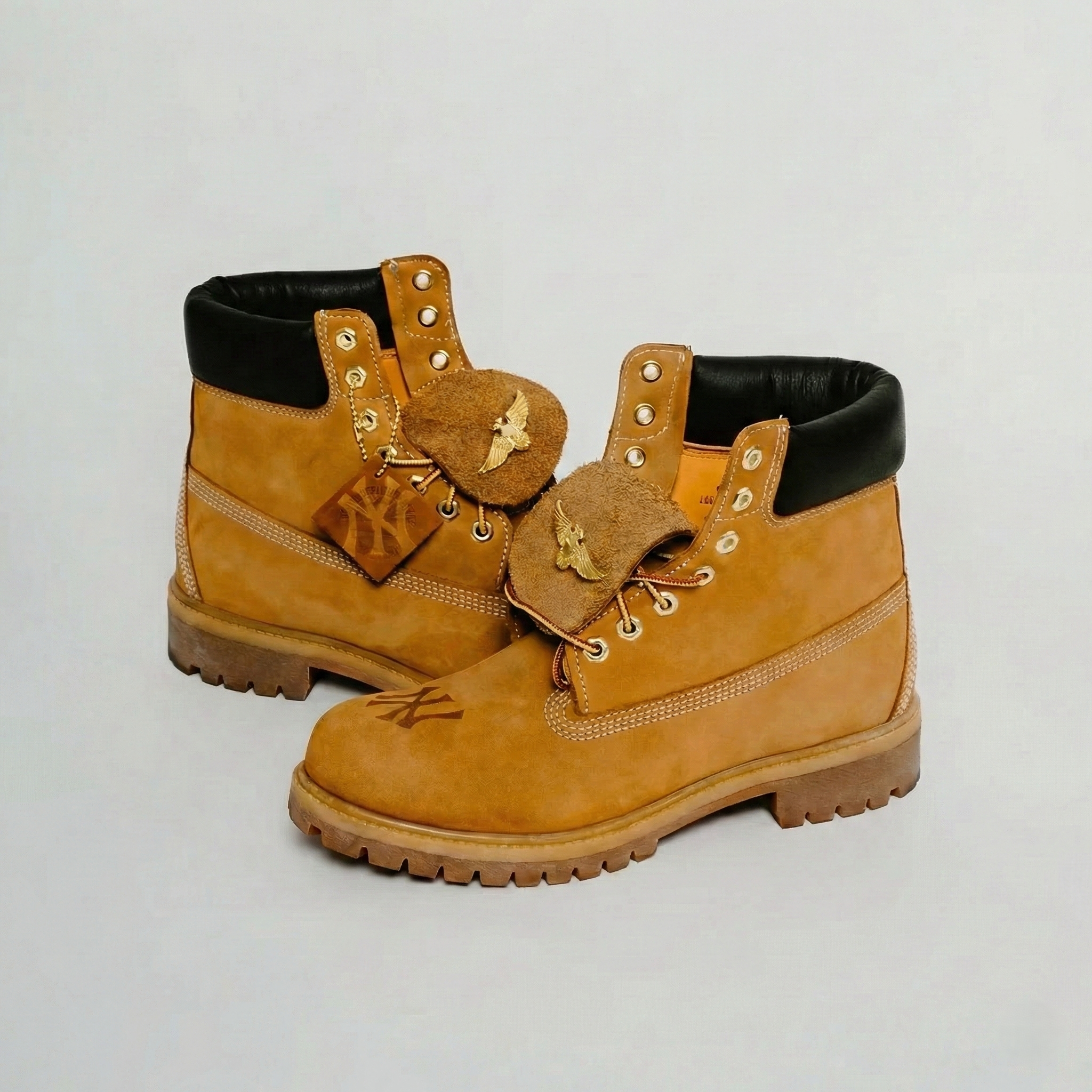 Timberland Premium Beige NY Yankees Custom